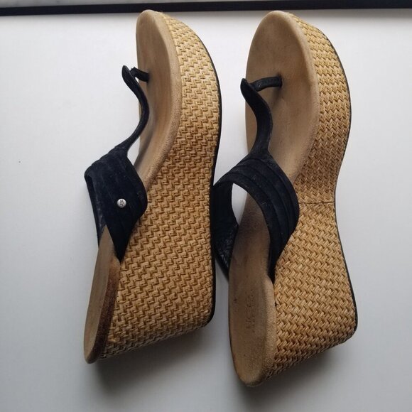 UGG Australia Zamora Wedge Platform Women's Sandals Sz 8 - Picture 11 of 15